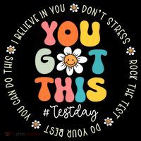 Test Day You Got This Rock The Test Teacher Testing Day Baby Bodysuit thumb 2