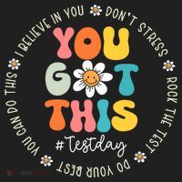 Test Day You Got This Rock The Test Teacher Testing Day Hat thumb 2