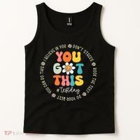 Test Day You Got This Rock The Test Teacher Testing Day Tank Top thumb 2