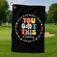 Test Day You Got This Rock The Test Teacher Testing Day Golf Towel thumb 1