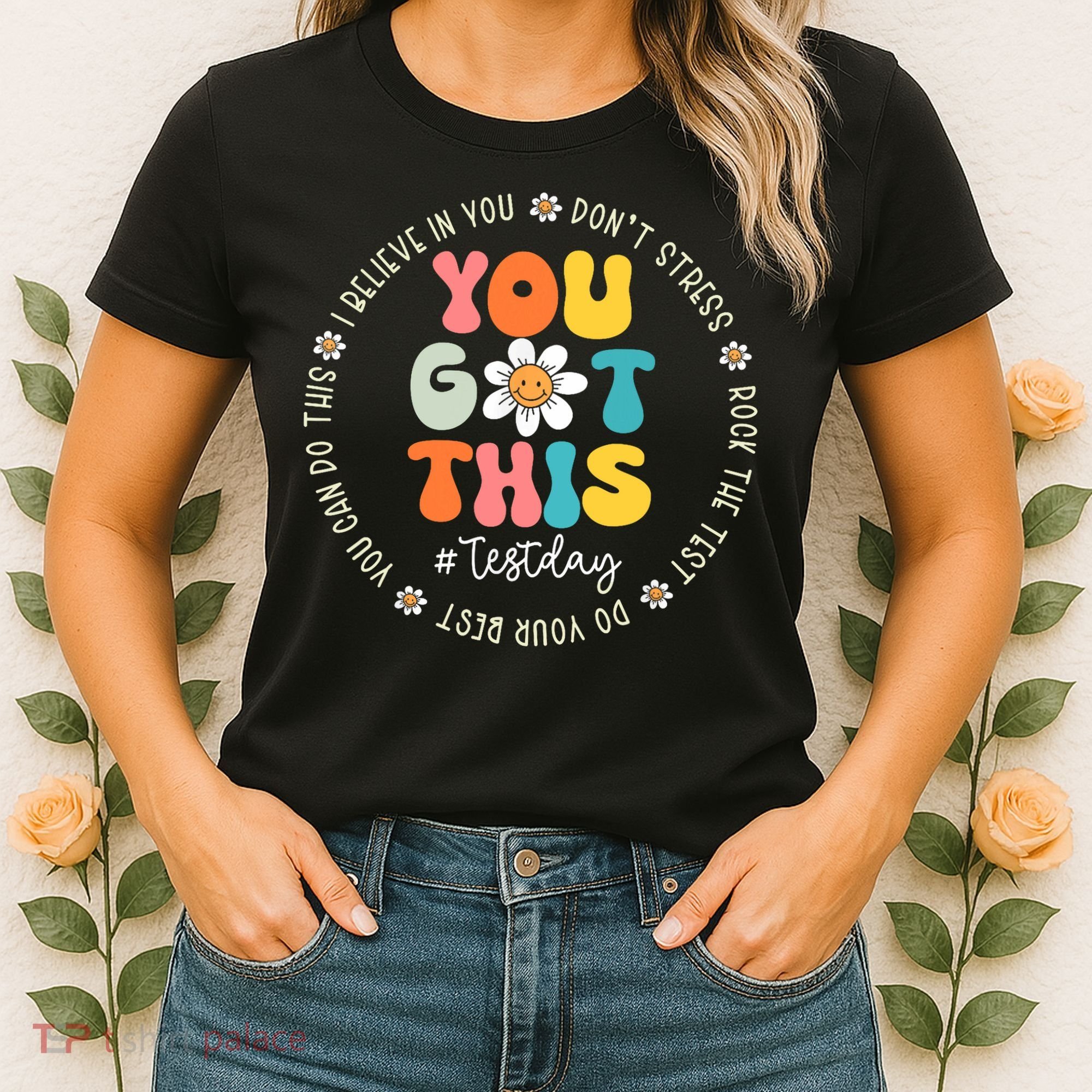 Test Day You Got This Rock The Test Teacher Testing Day Women's T-Shirt
