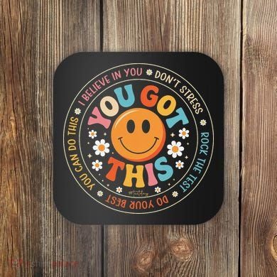 Test Day You Got This Rock The Test Teacher Testing Day Coaster