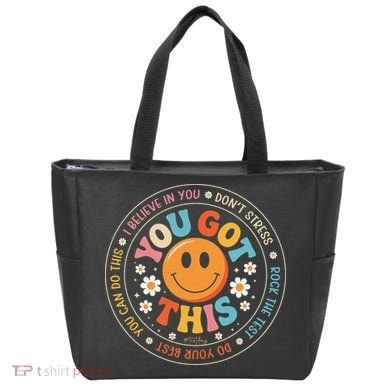 Test Day You Got This Rock The Test Teacher Testing Day Tote Bag