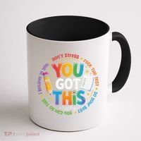 Test Day You Got This Rock The Test Teacher Testing Day Coffee Mug thumb 1