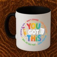 Test Day You Got This Rock The Test Teacher Testing Day Coffee Mug thumb 2