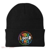 Test Day You Got This Rock The Test Teacher Testing Day Beanie thumb 0