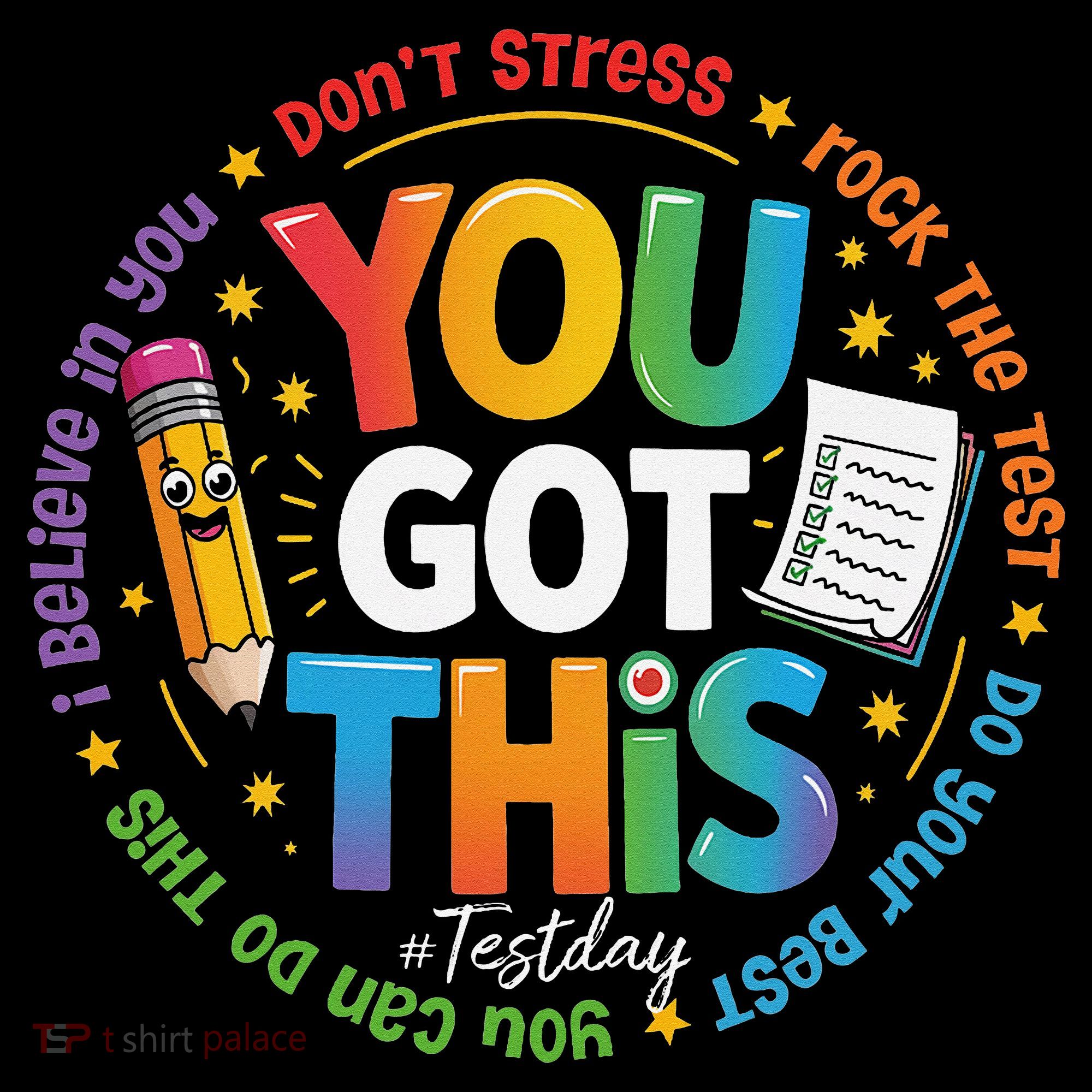 Test Day You Got This Rock The Test Teacher Testing Day Coaster