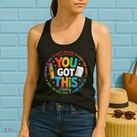 Test Day You Got This Rock The Test Teacher Testing Day Women's Tank Top thumb 2