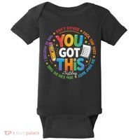 Test Day You Got This Rock The Test Teacher Testing Day Baby Bodysuit thumb 0