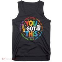 Test Day You Got This Rock The Test Teacher Testing Day Tank Top thumb 0