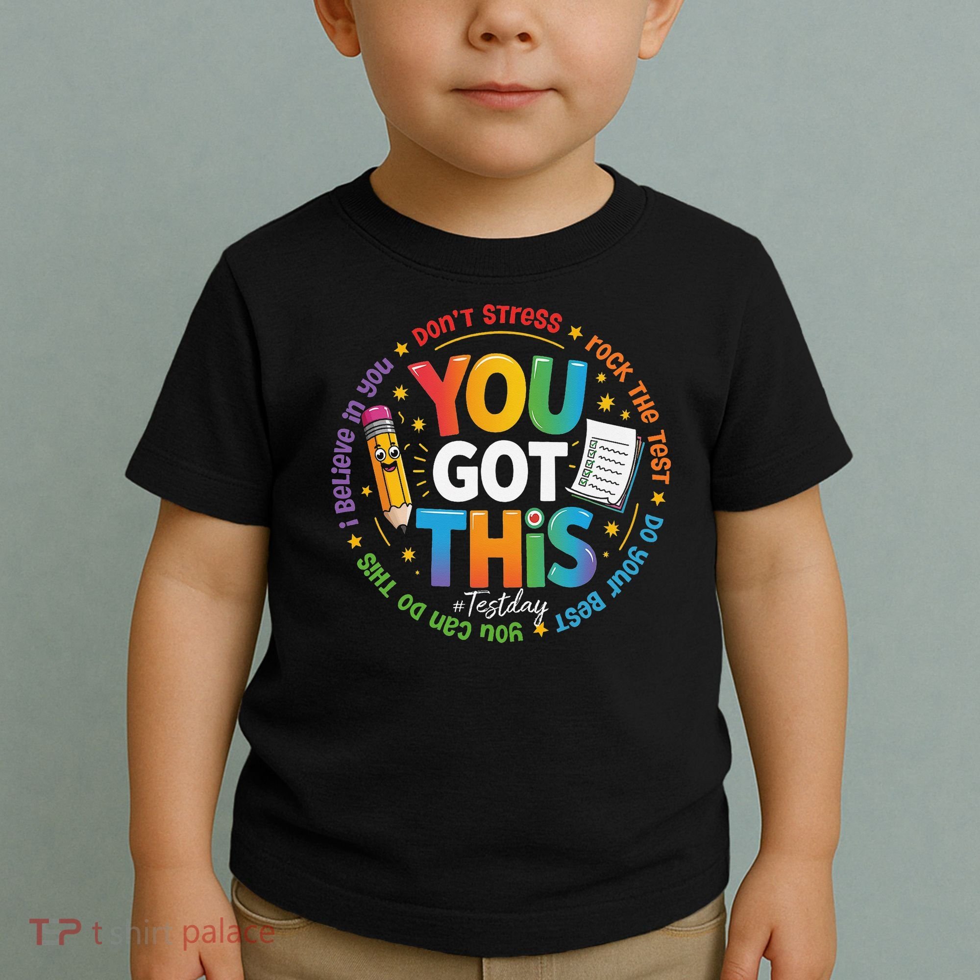 Test Day You Got This Rock The Test Teacher Testing Day Toddler T-Shirt