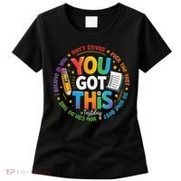 Test Day You Got This Rock The Test Teacher Testing Day Women's T-Shirt thumb 0