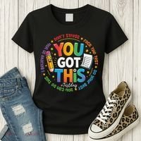 Test Day You Got This Rock The Test Teacher Testing Day Women's T-Shirt thumb 3