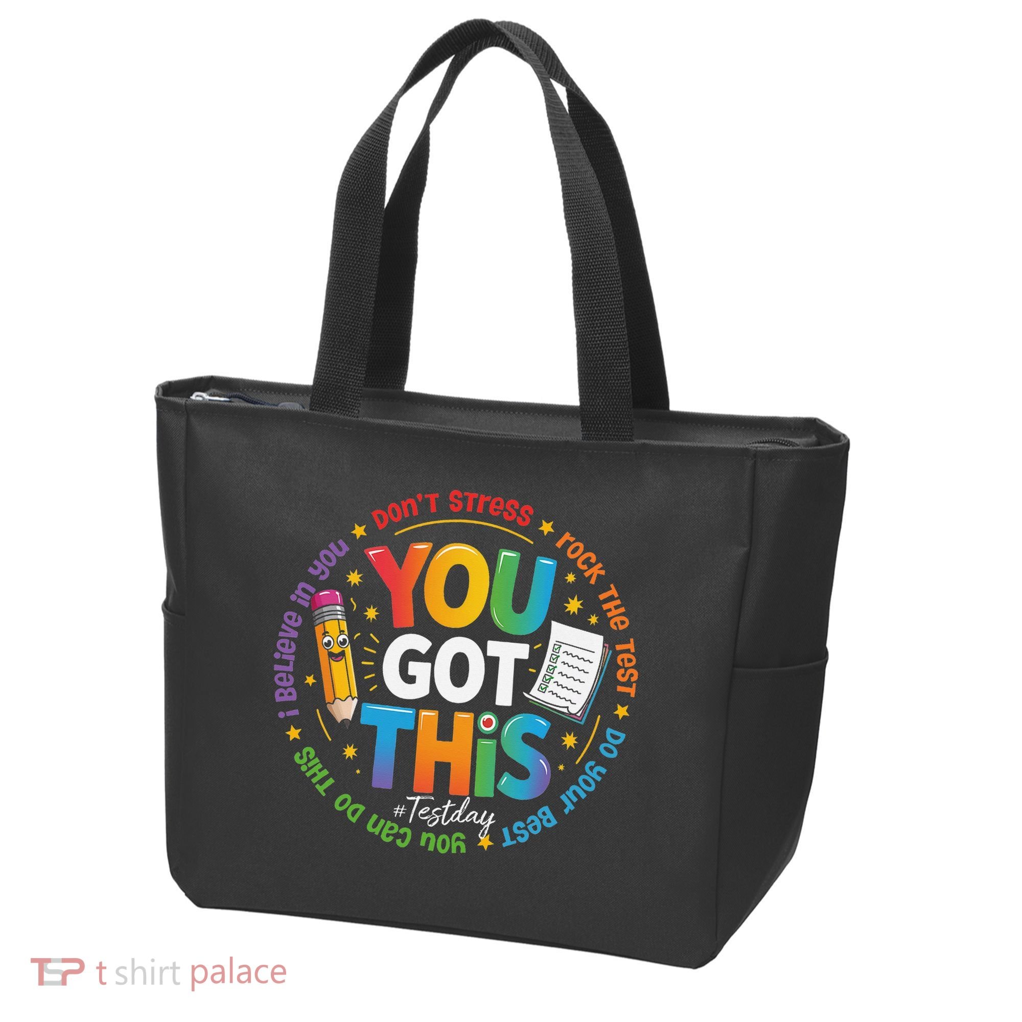Test Day You Got This Rock The Test Teacher Testing Day Tote Bag