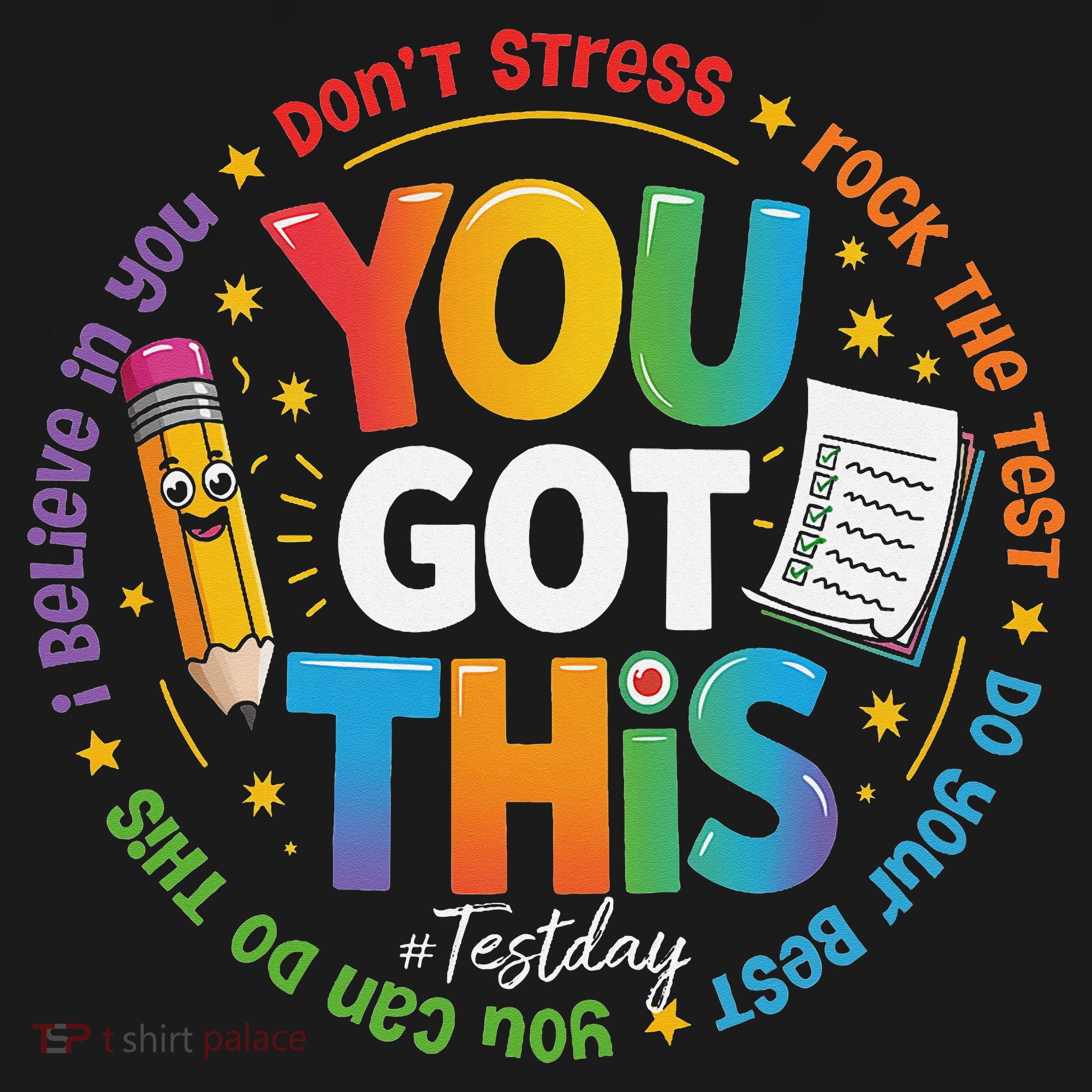 Test Day You Got This Rock The Test Teacher Testing Day Tote Bag