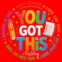 Test Day You Got This Rock The Test Teacher Testing Day Santa Hat thumb 1