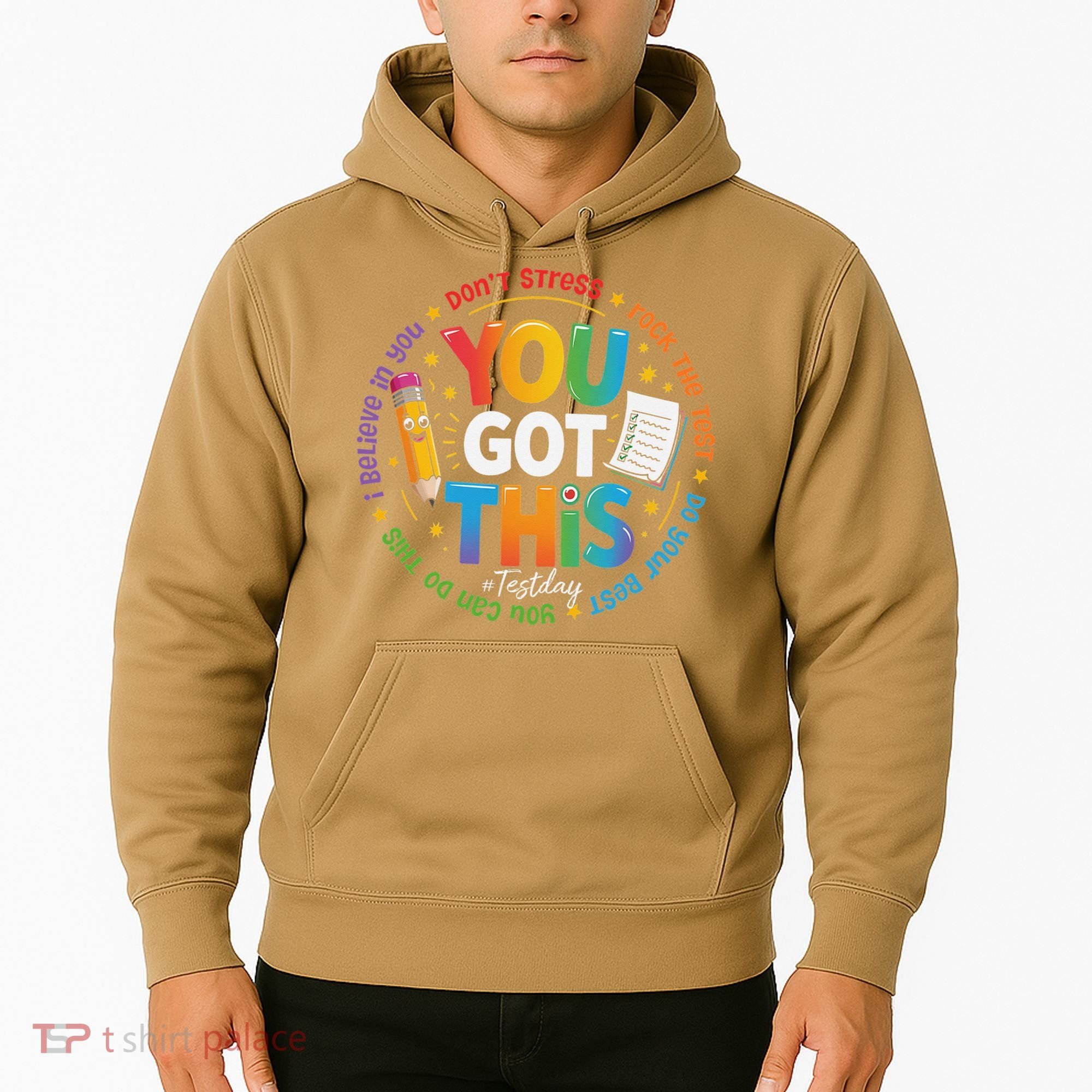 Test Day You Got This Rock The Test Teacher Testing Day Hoodie