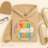 Test Day You Got This Rock The Test Teacher Testing Day Hoodie thumb 4
