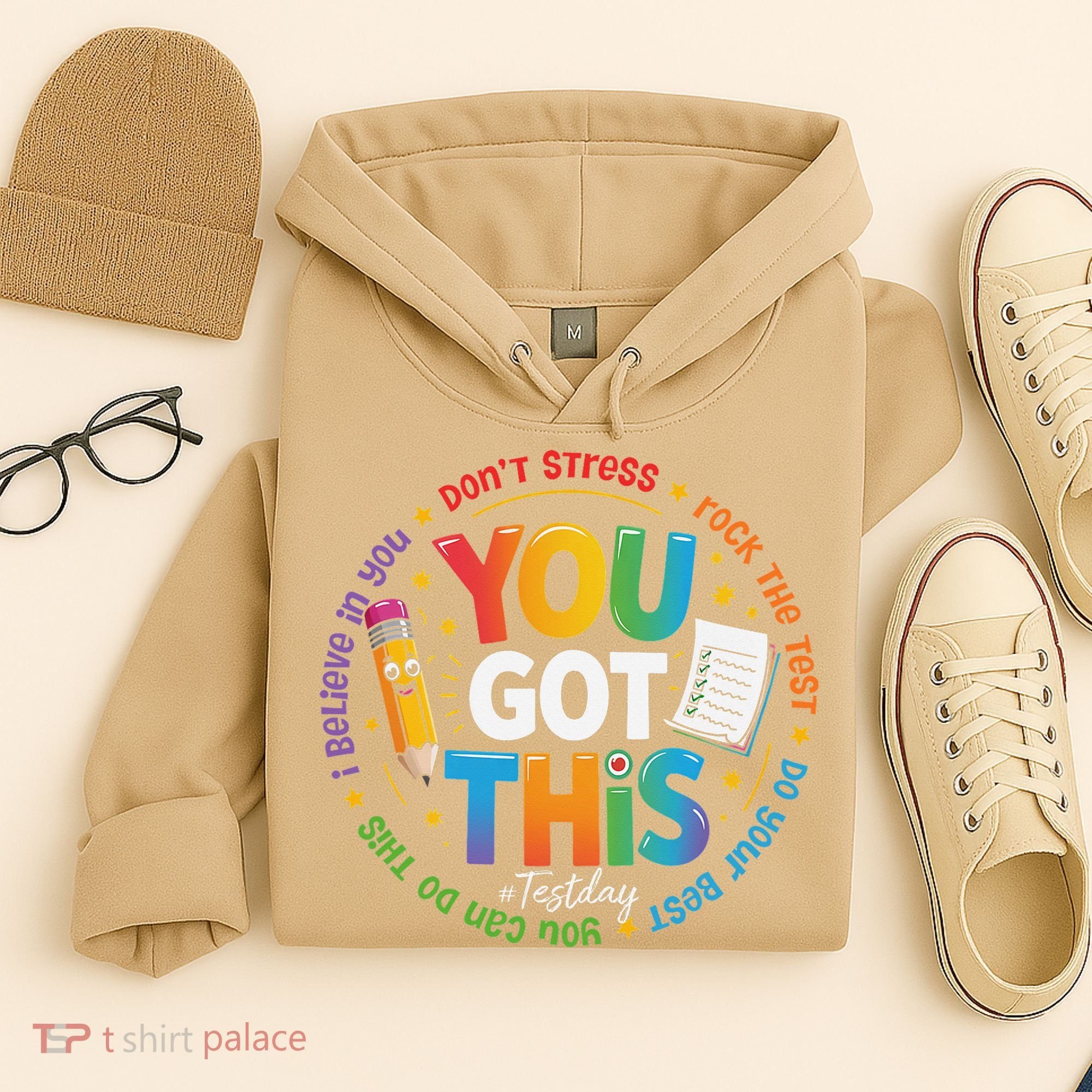 Test Day You Got This Rock The Test Teacher Testing Day Hoodie