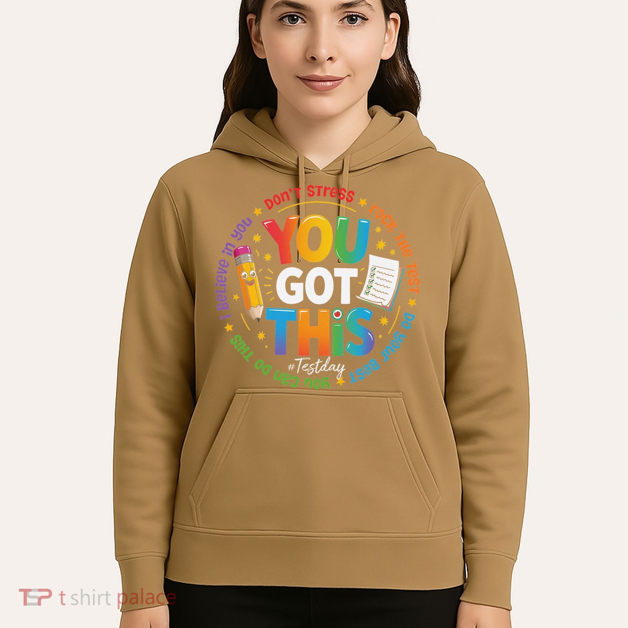 Test Day You Got This Rock The Test Teacher Testing Day Hoodie
