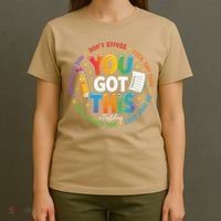 Test Day You Got This Rock The Test Teacher Testing Day T-Shirt thumb 4