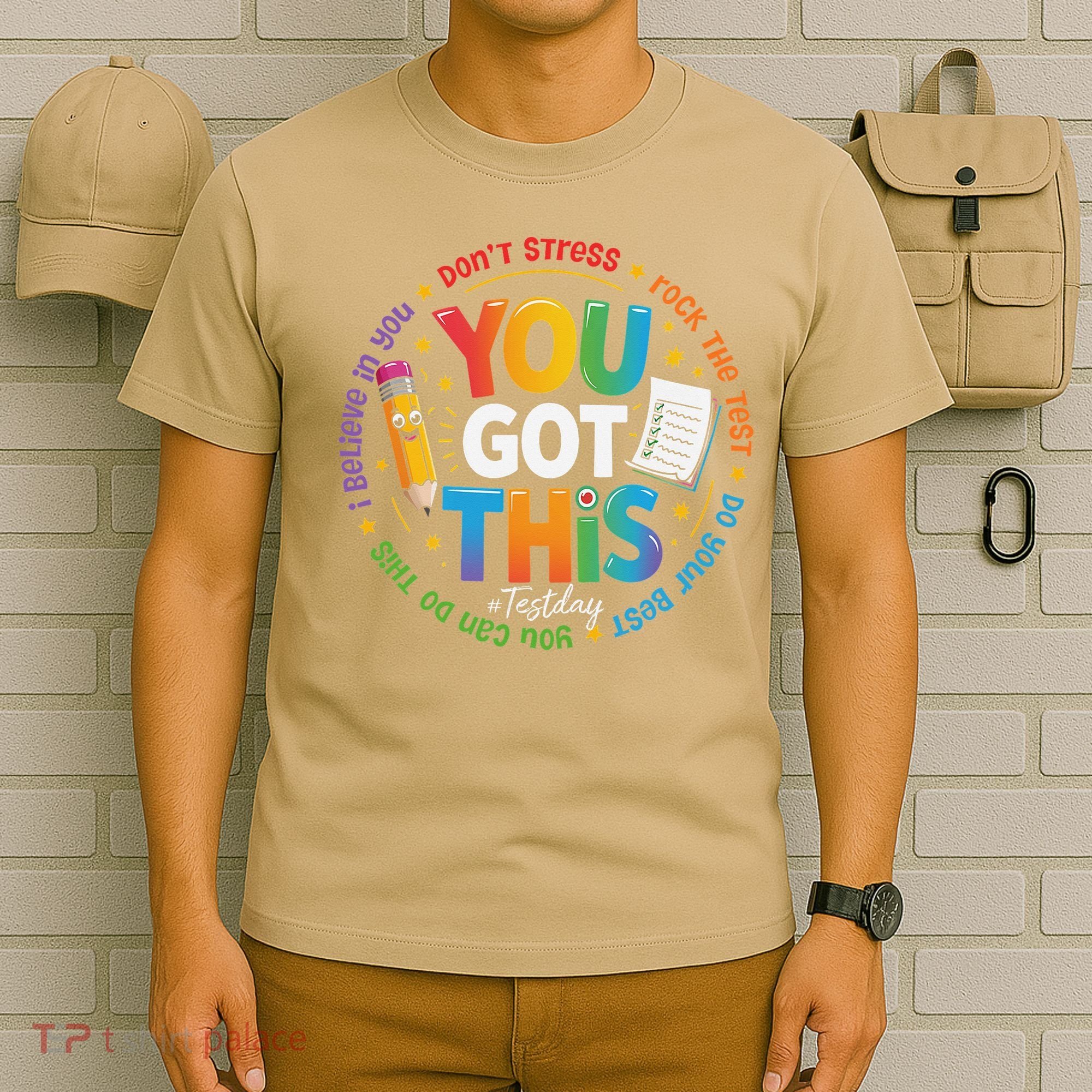 Test Day You Got This Rock The Test Teacher Testing Day T-Shirt