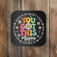 Test Day You Got This Rock The Test Teacher Testing Day Coaster thumb 0