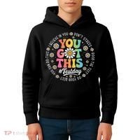 Test Day You Got This Rock The Test Teacher Testing Day Kids Hoodie thumb 4