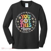 Test Day You Got This Rock The Test Teacher Testing Day Kids Long Sleeve Shirt thumb 0