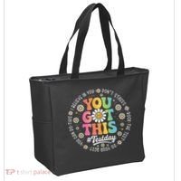 Test Day You Got This Rock The Test Teacher Testing Day Tote Bag thumb 2