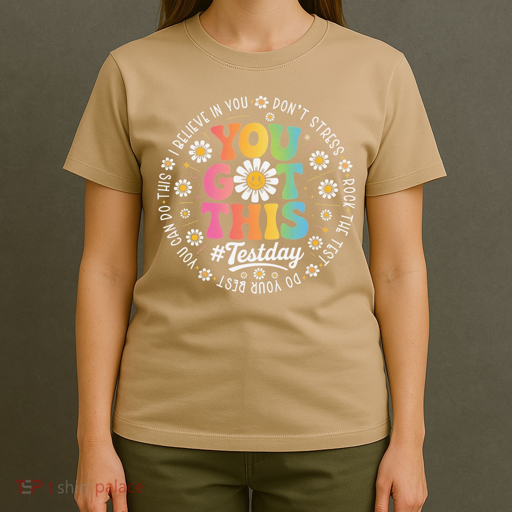 Test Day You Got This Rock The Test Teacher Testing Day T-Shirt