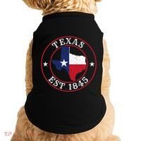 Texas Est 1845 Texan Home State Texas Pride Doggie Tank thumb 0