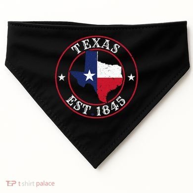 Texas Est 1845 Texan Home State Texas Pride USA-Made Doggie Bandana