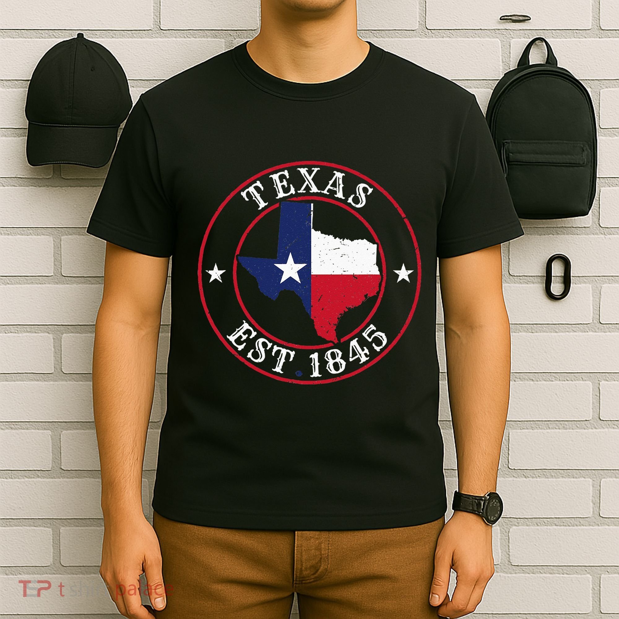 Texas Est 1845 Texan Home State Texas Pride T-Shirt