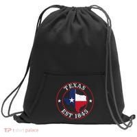 Texas Est 1845 Texan Home State Texas Pride Sweatshirt Cinch Pack Bag thumb 0