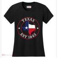 Texas Est 1845 Texan Home State Texas Pride Women's Cooling Performance Crew T-Shirt thumb 0