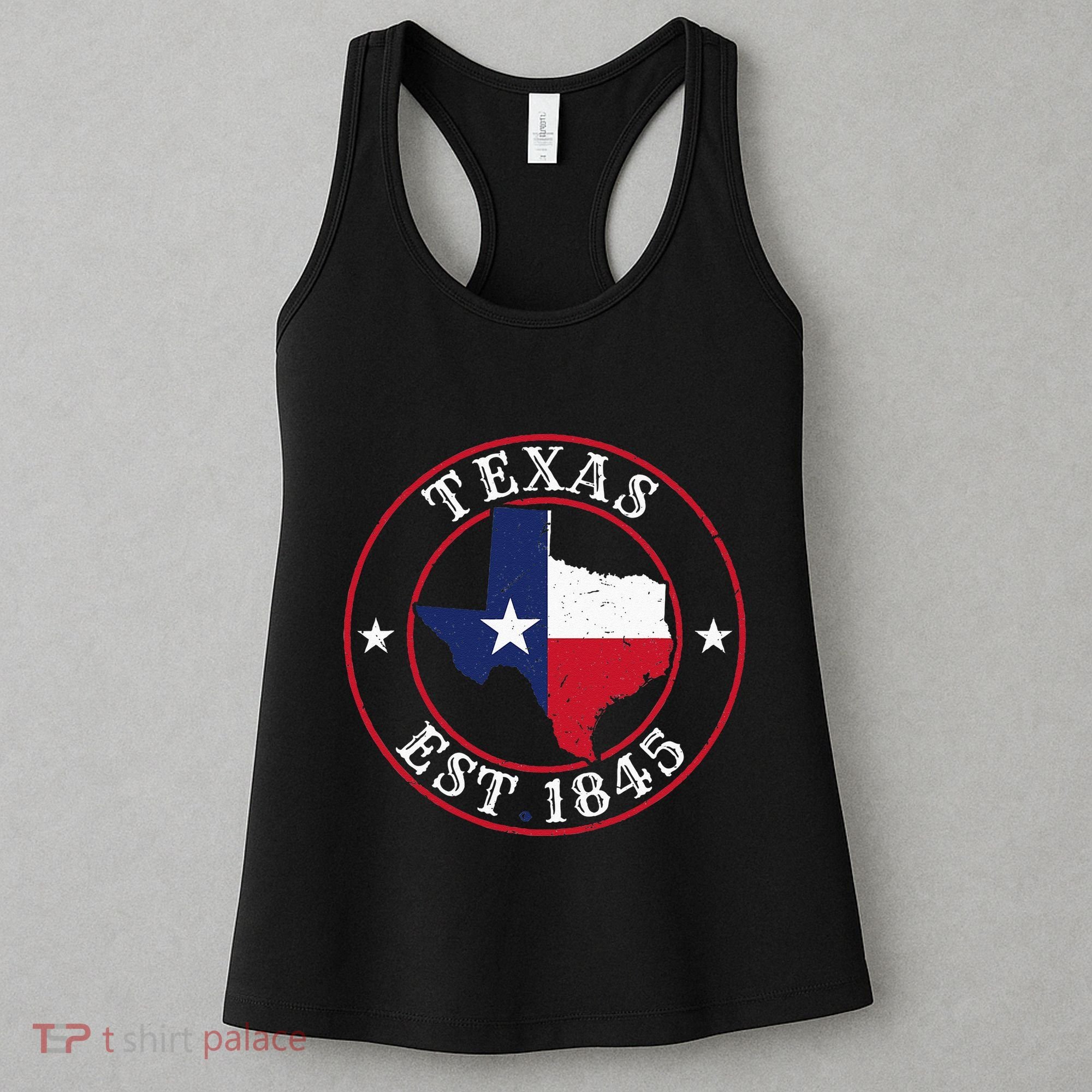 Texas Est 1845 Texan Home State Texas Pride Women's Tank Top
