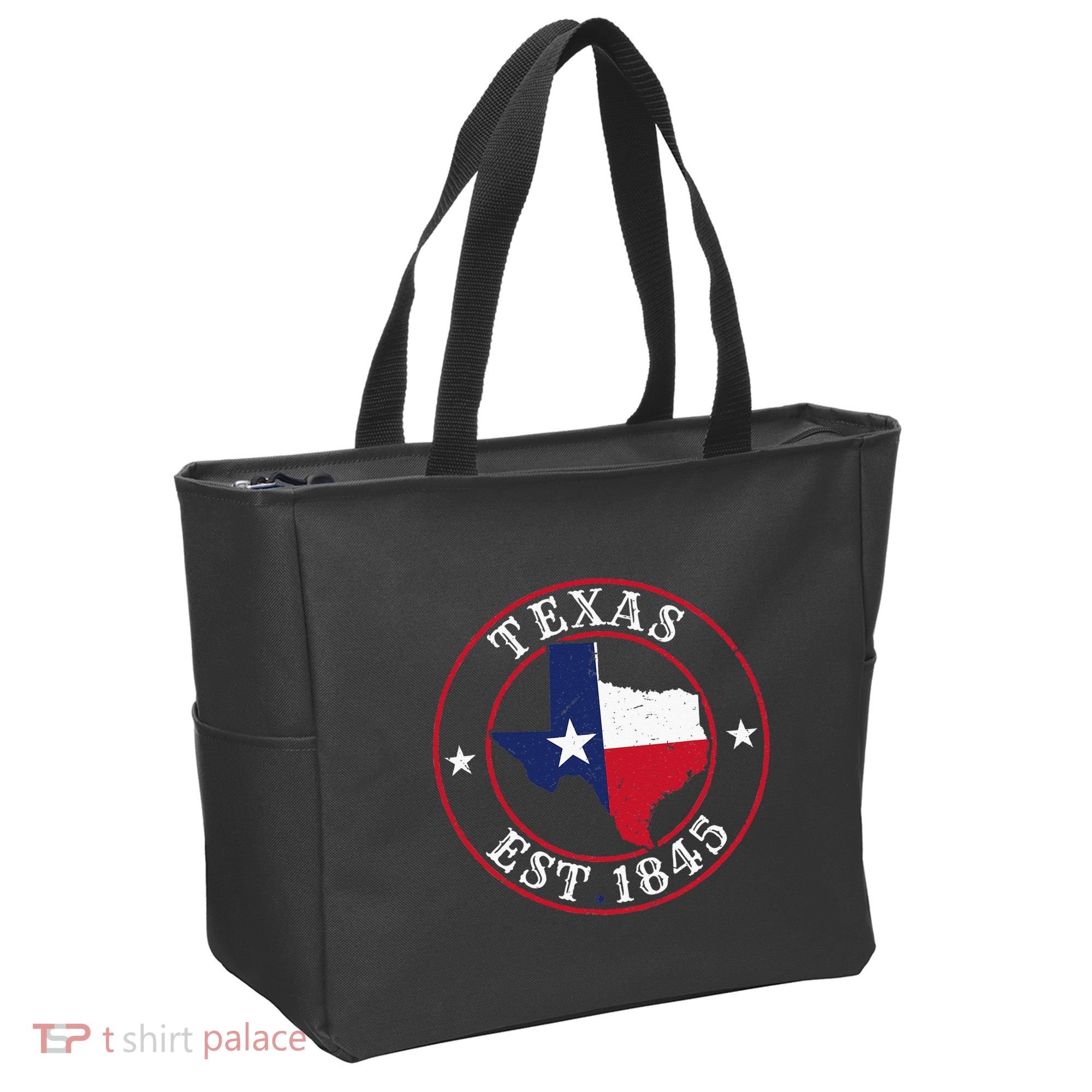 Texas Est 1845 Texan Home State Texas Pride Tote Bag