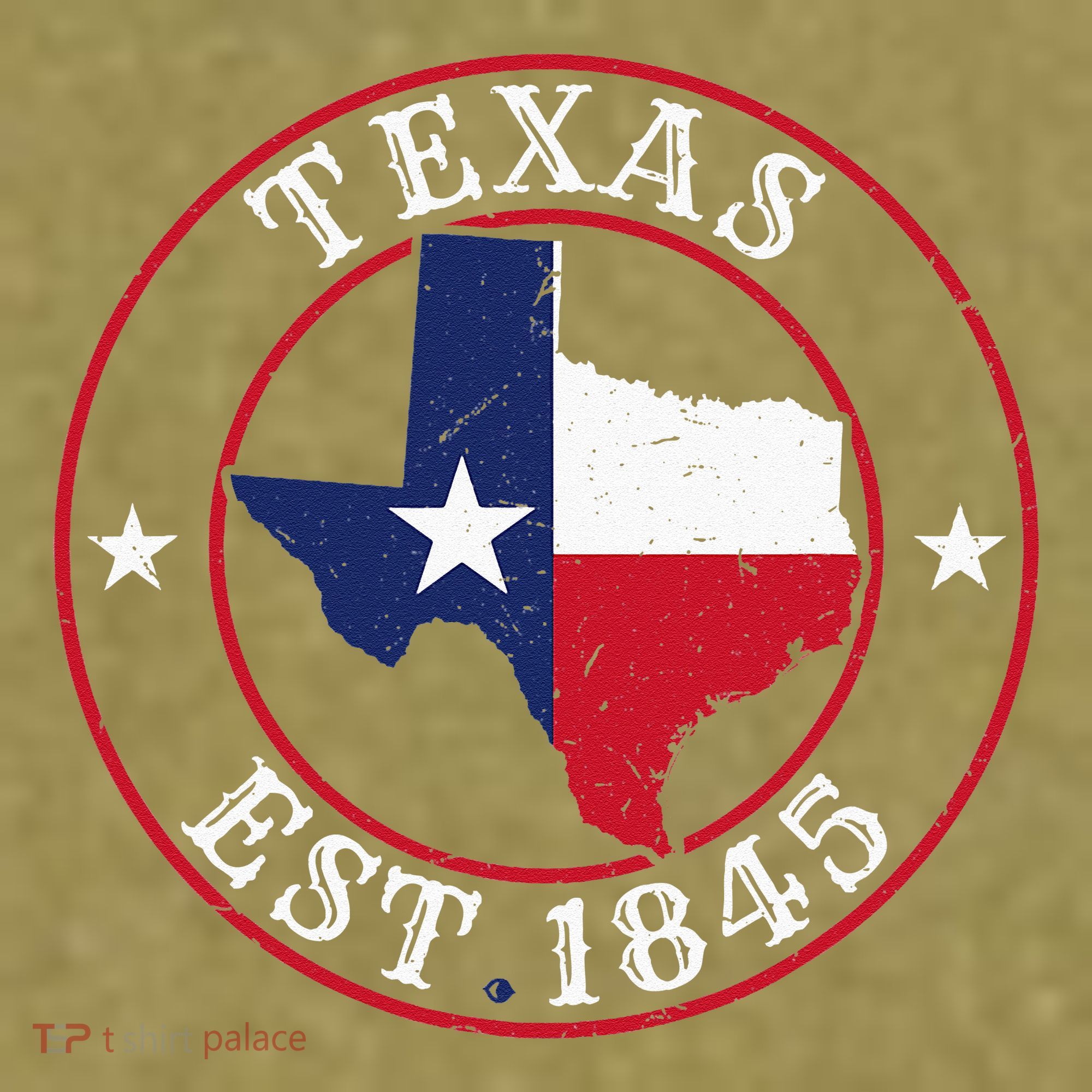 Texas Est 1845 Texan Home State Texas Pride Garment-Dyed Women's Muscle Tee