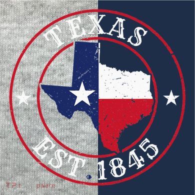 Texas Est 1845 Texan Home State Texas Pride Kids Colorblock Raglan Jersey