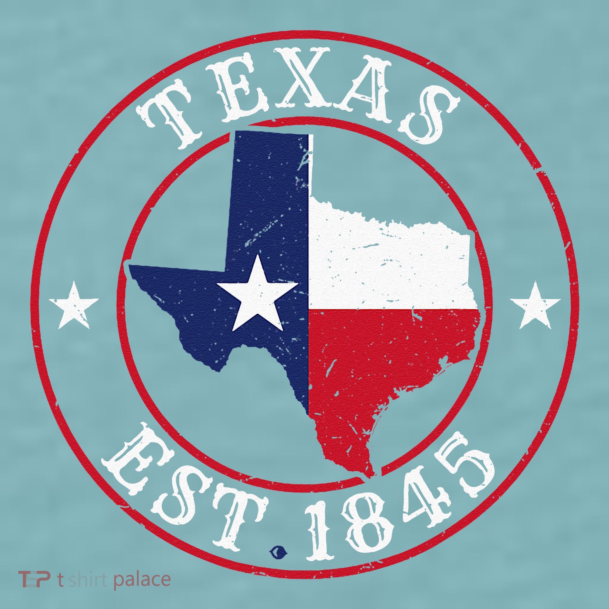 Texas Est 1845 Texan Home State Texas Pride Sueded Cloud Jersey T-Shirt