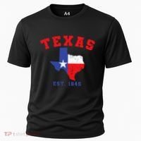 Texas Est 1845 Texas Pride Home State Texan Cooling Performance Crew T-Shirt thumb 0