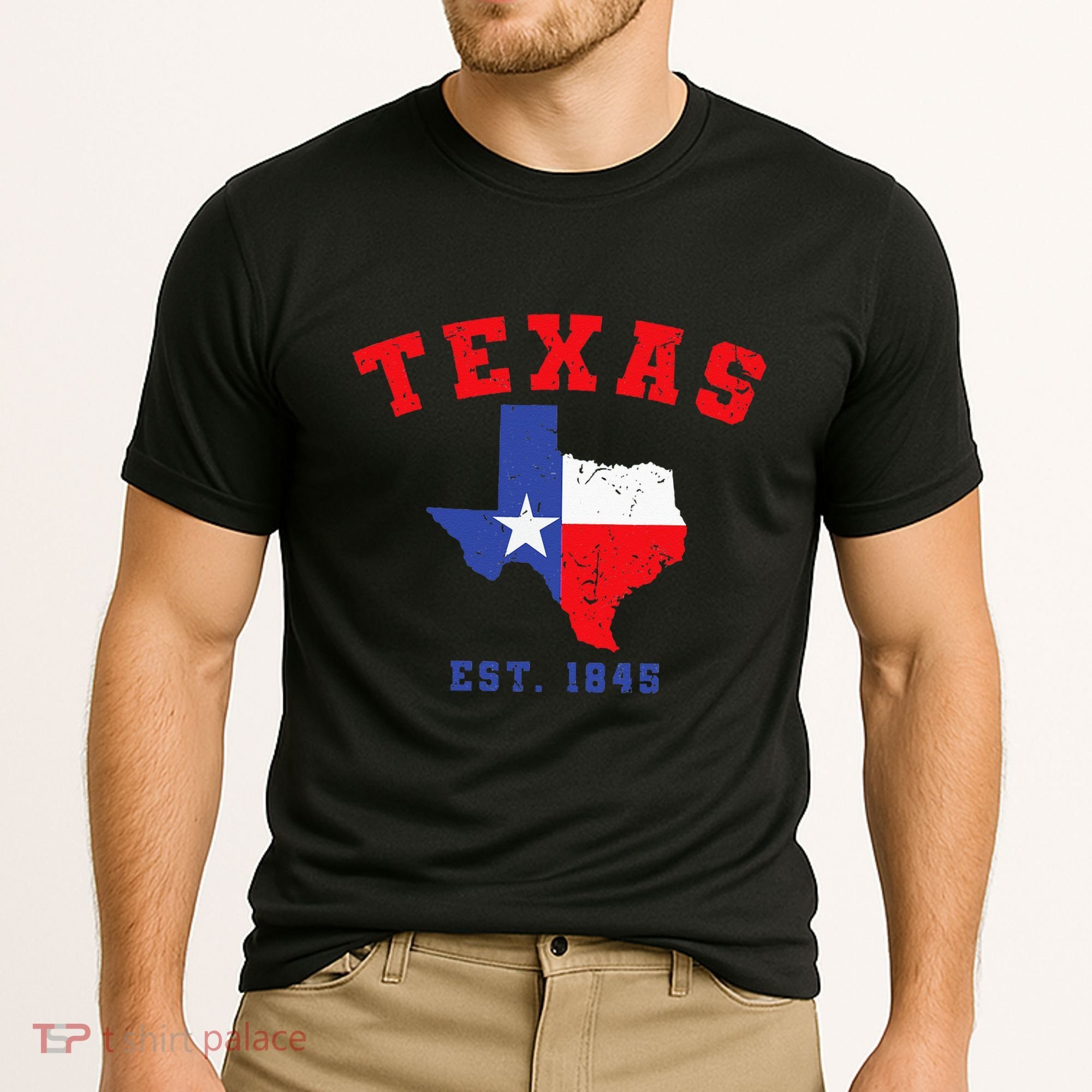 Texas Est 1845 Texas Pride Home State Texan Cooling Performance Crew T-Shirt
