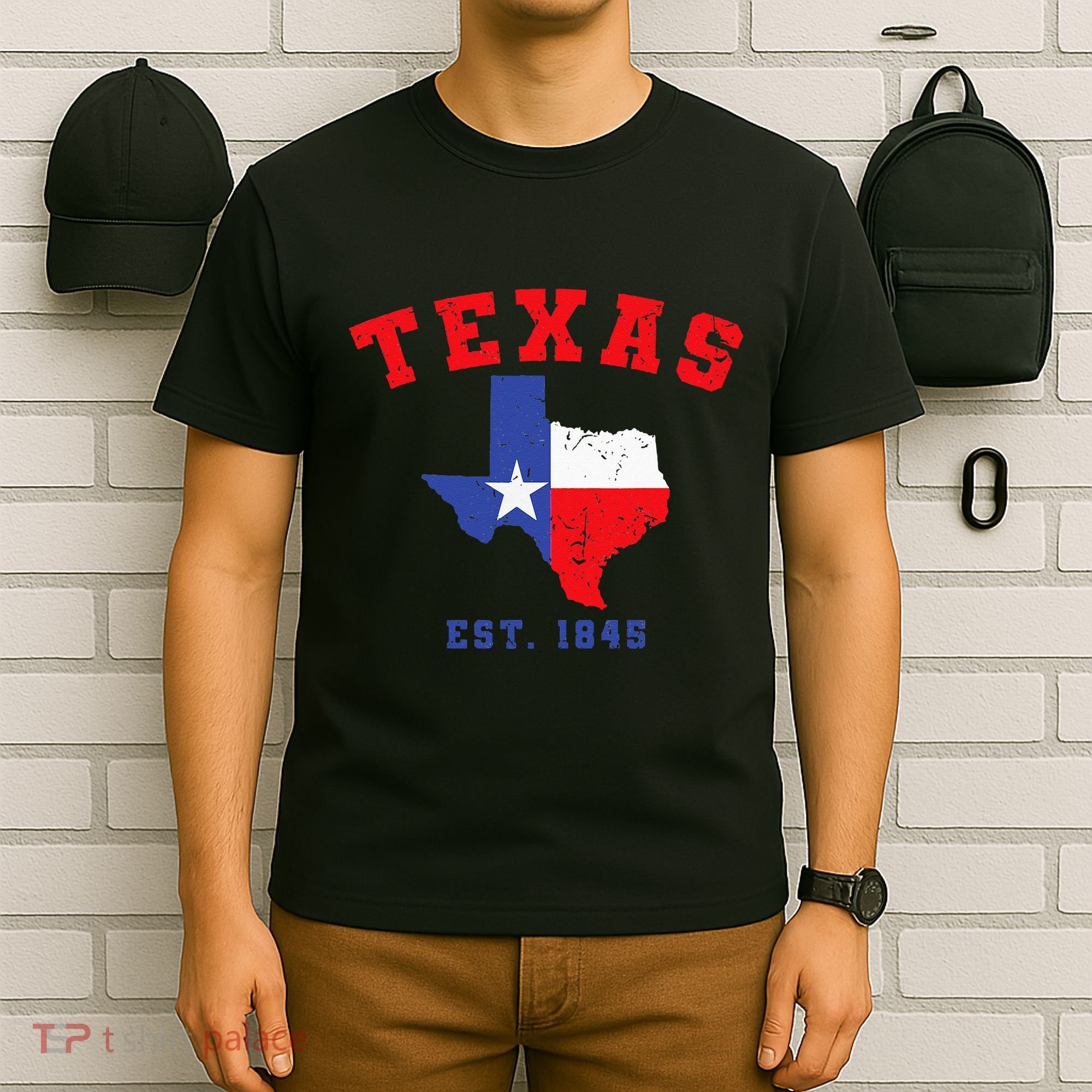 Texas Est 1845 Texas Pride Home State Texan T-Shirt