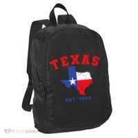 Texas Est 1845 Texas Pride Home State Texan Port Authority Crush Ripstop Backpack thumb 1