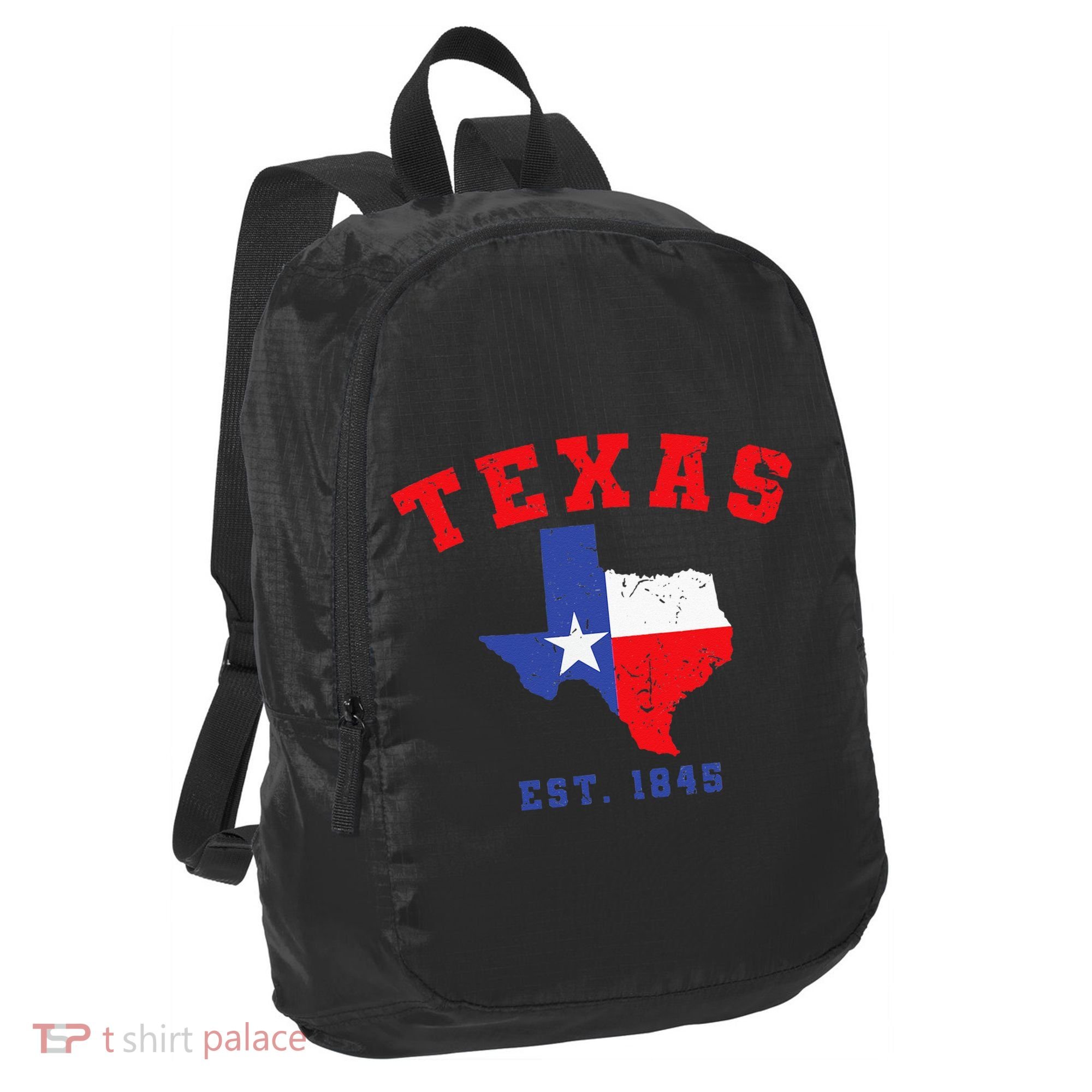 Texas Est 1845 Texas Pride Home State Texan Port Authority Crush Ripstop Backpack
