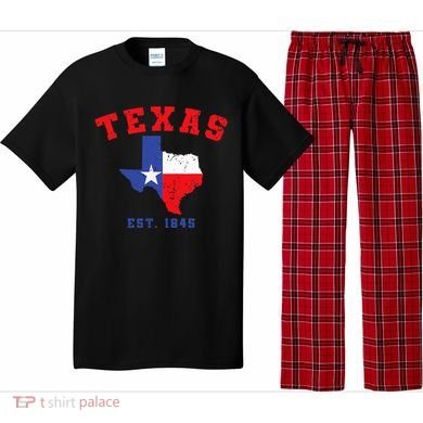 Texas Est 1845 Texas Pride Home State Texan Pajama Set