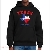 Texas Est 1845 Texas Pride Home State Texan District V.I.T. Heavyweight Hoodie thumb 0