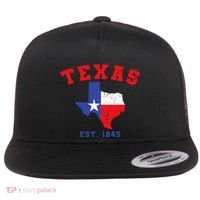 Texas Est 1845 Texas Pride Home State Texan Flat Bill Trucker Hat thumb 0