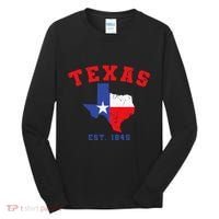 Texas Est 1845 Texas Pride Home State Texan Tall Long Sleeve Shirt thumb 0